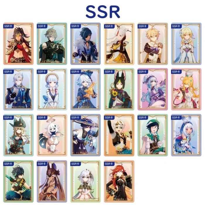 Genshin Impact Trading Card Glowing Travelogue Card Series Vol.1 - 1 Booster